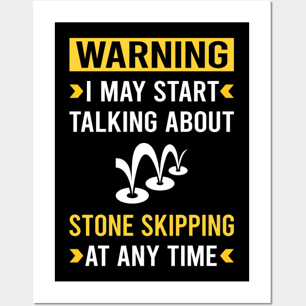 Warning Stone Skipping Stones Rock Rocks Skimming Wall Art by Good Day
